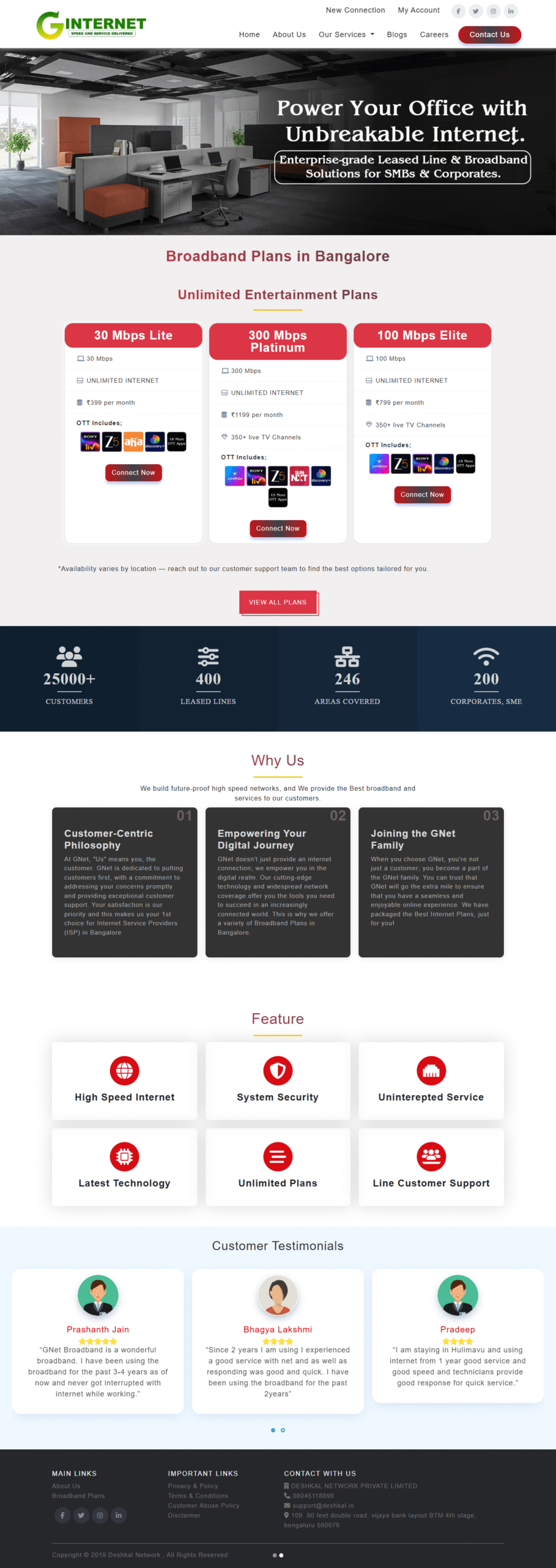 G Internet Website Development